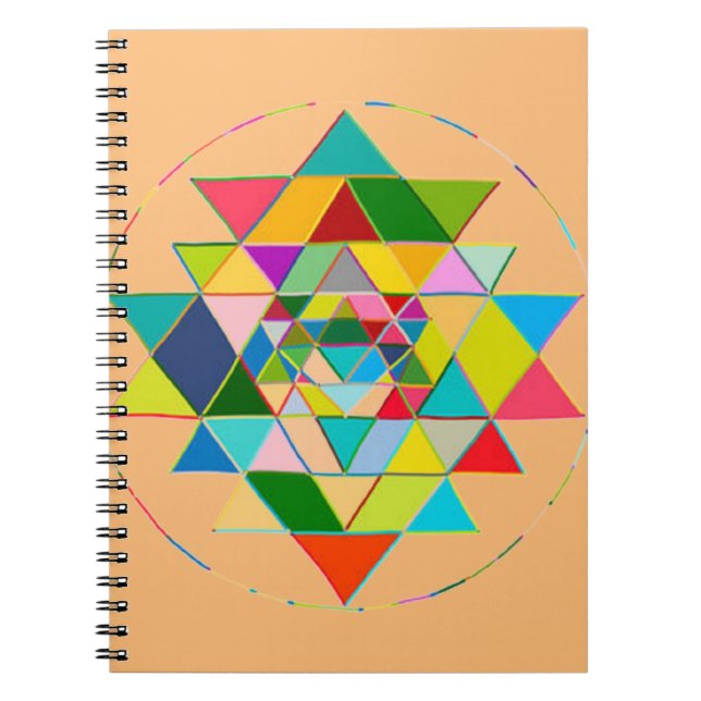 Sri Yantra Journal Anteckningsbok (Framsidan)
