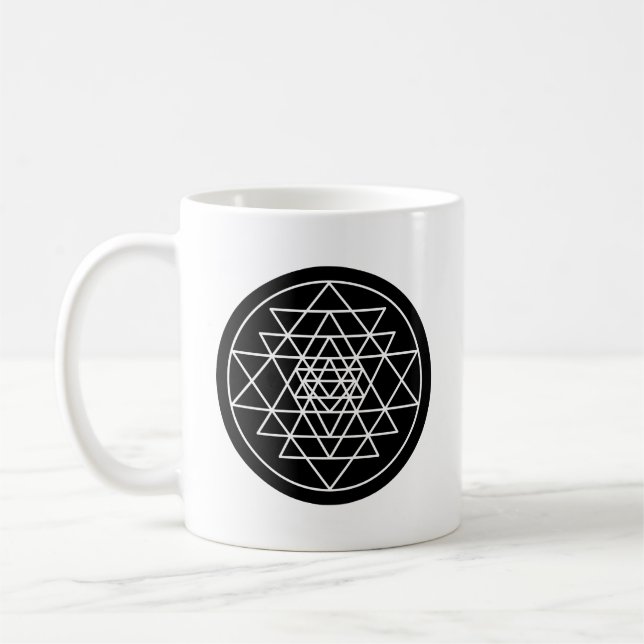 Sri Yantra Kaffemugg (Vänster)