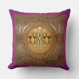 Sri Yantra Lila Sol - Pillow Kudde