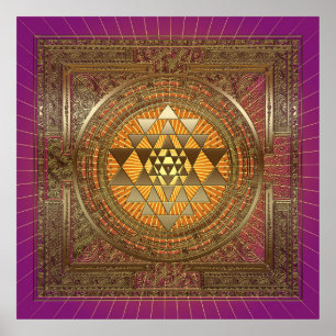 Sri Yantra Lila Sol - Poster
