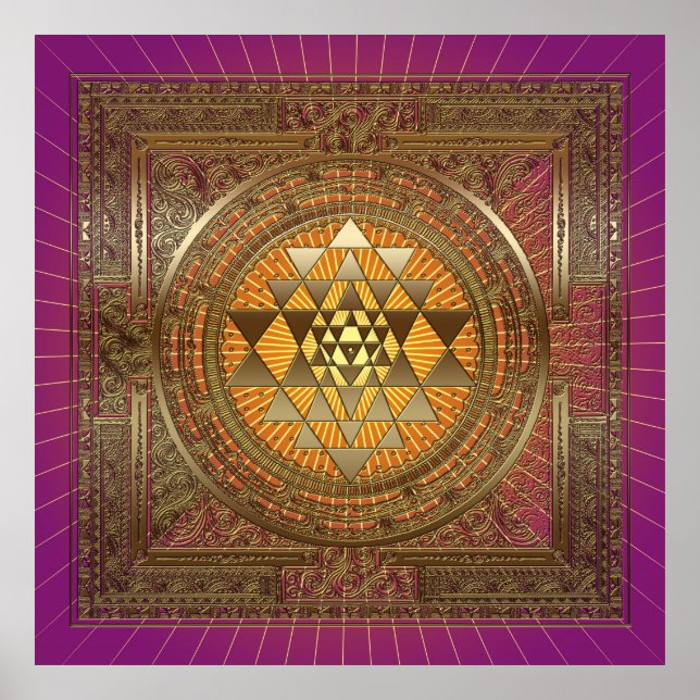 Sri Yantra Lila Sol - Poster (Framsidan)