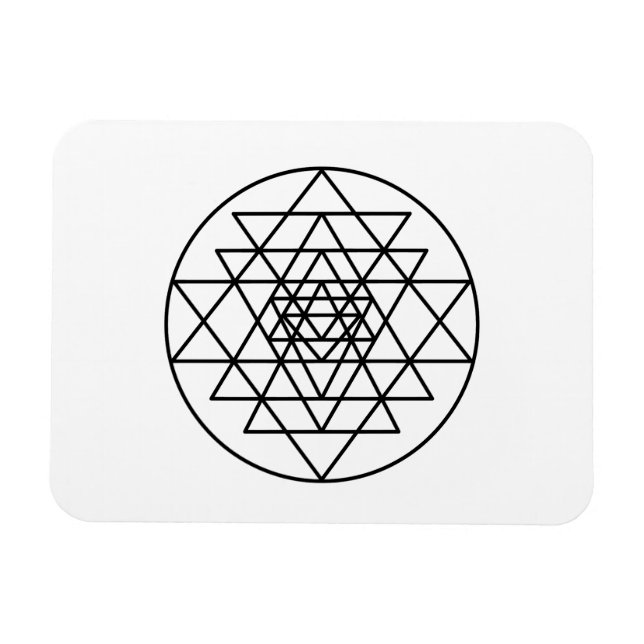 Sri Yantra Magnet (Horisontell)