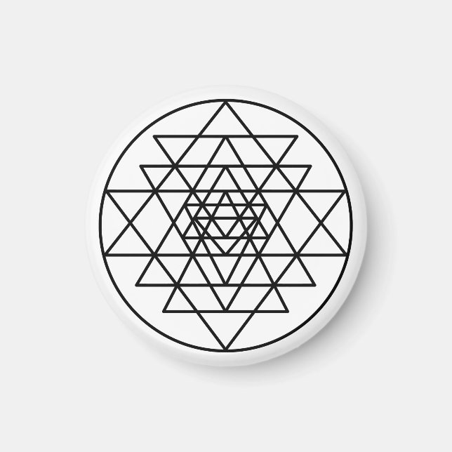 Sri Yantra Magnet (Framsidan)