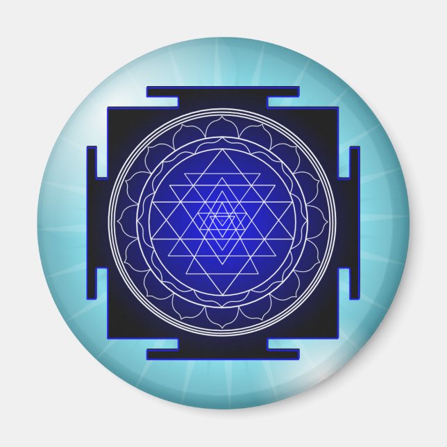sri yantra magnet (Framsidan)