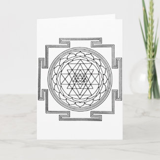 Sri Yantra Mandala Kort