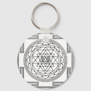 Sri Yantra Mandala Nyckelring