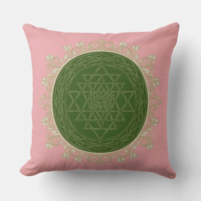 Sri Yantra Mandala - Pillow Kudde (Framsida)