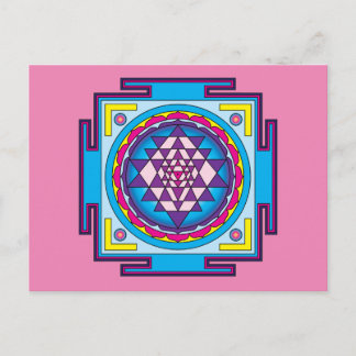 Sri Yantra Mandala Vykort