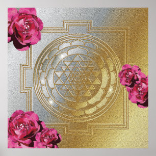 SRI YANTRA och cent II - Poster