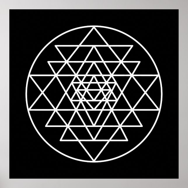 Sri Yantra Poster (Framsidan)
