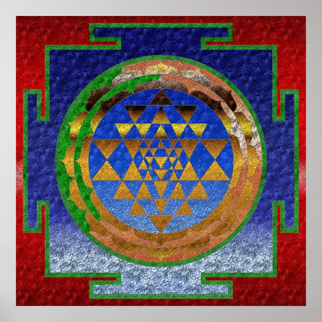 Sri Yantra Poster (Framsidan)