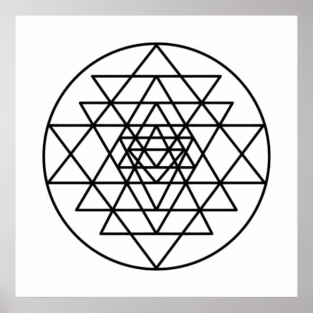 Sri Yantra Poster (Framsidan)
