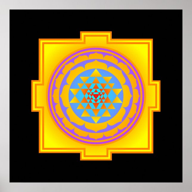 Sri Yantra Poster (Framsidan)