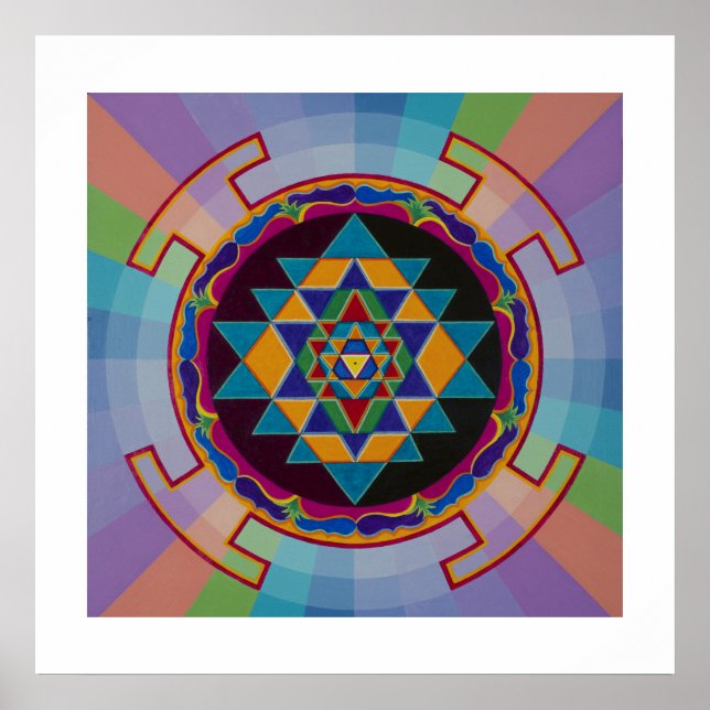 Sri Yantra Poster (Framsidan)