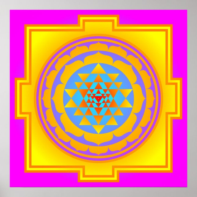 Sri Yantra Poster (Framsidan)
