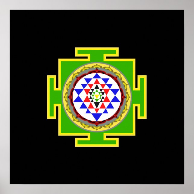 Sri Yantra Poster (Framsidan)