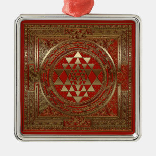 Sri Yantra - prydnad Julgransprydnad Metall