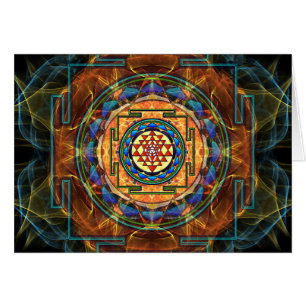 Sri Yantra - sakral geometri Hälsningskort