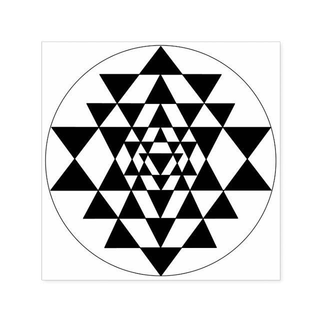 Sri Yantra Självbläckande stämpel (Design)