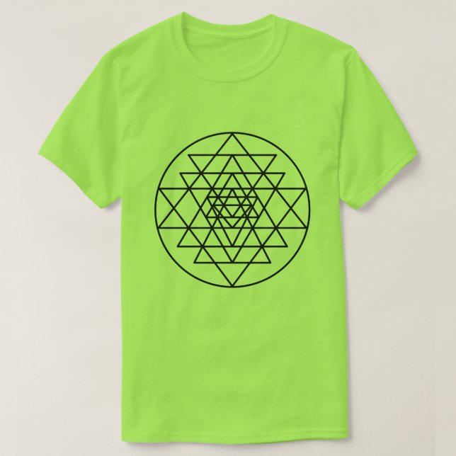 Sri Yantra T Shirt (Design framsida)
