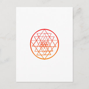 Sri Yantra Vykort