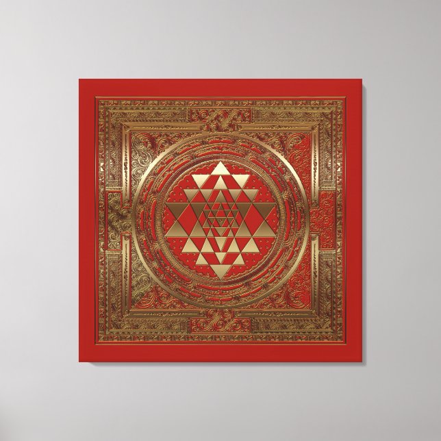 Sri Yantra - Wrapped Canvas (Framsida)