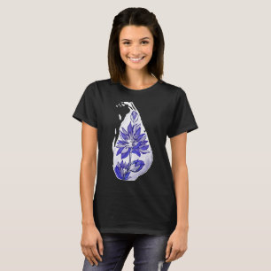 Srilankansk karta i graffiti-stil t shirt