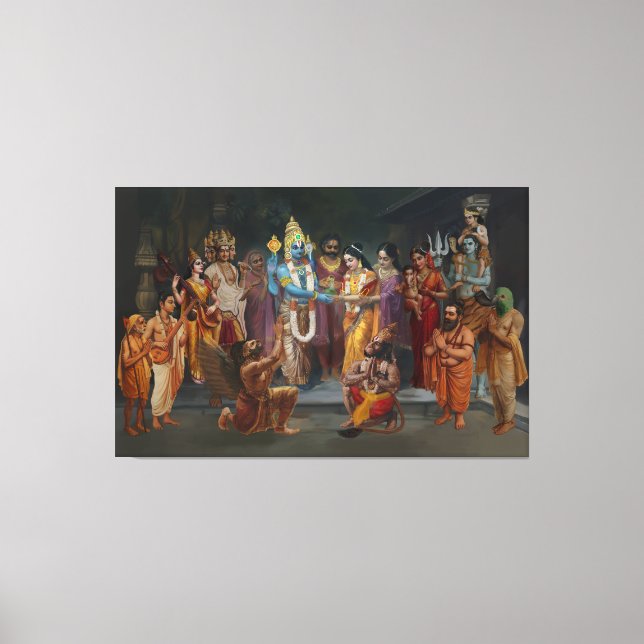 Srinivasa Kalyanam Canvas Wall Art (Framsida)
