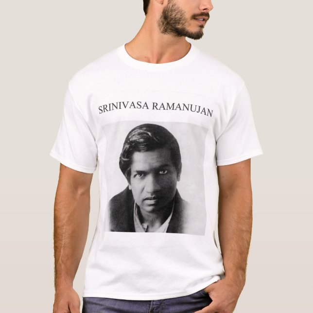 Srinivasa Ramanujan, mest matematiker för fantasti T Shirt (Framsida)