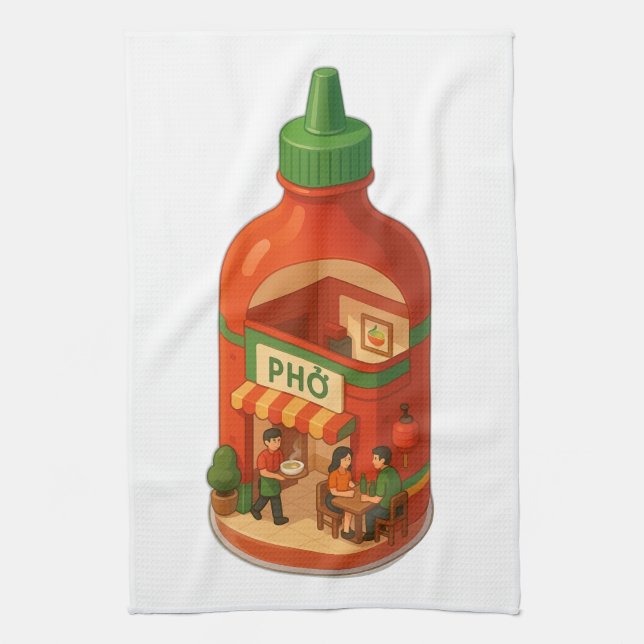 Sriracha Pho Shop Kökshandduk (Vertikal)