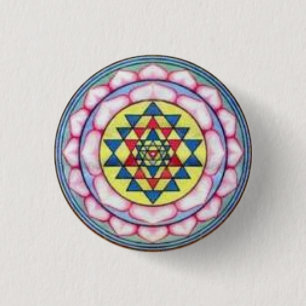sriyantra i lotusblomma knapp