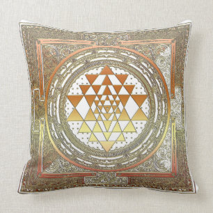 SriYantra Yoga Meditation Kuddyningskast med bomul Kudde