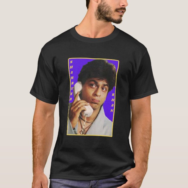 SRK | Shahrukh Khan | Shah Rukh Khan Funny Face T Shirt (Framsida)