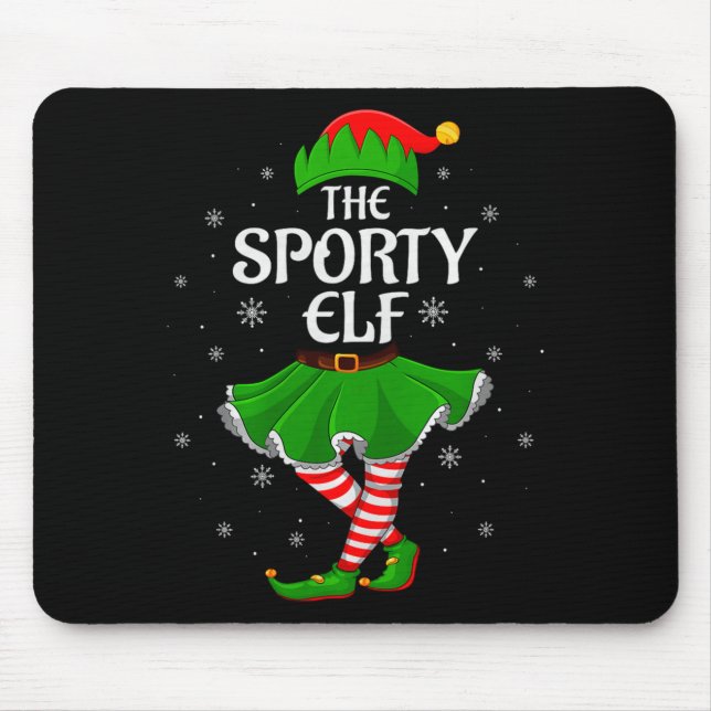 Srty Elf Christmas Family Girls Women Elf Squad Xm Musmatta (Framsidan)