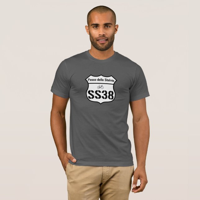 SS38: Passo dello Stelvio T-shirt (Hel framsida)