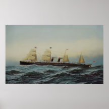 SS Alaska Guion Line Transatlantic Steamer