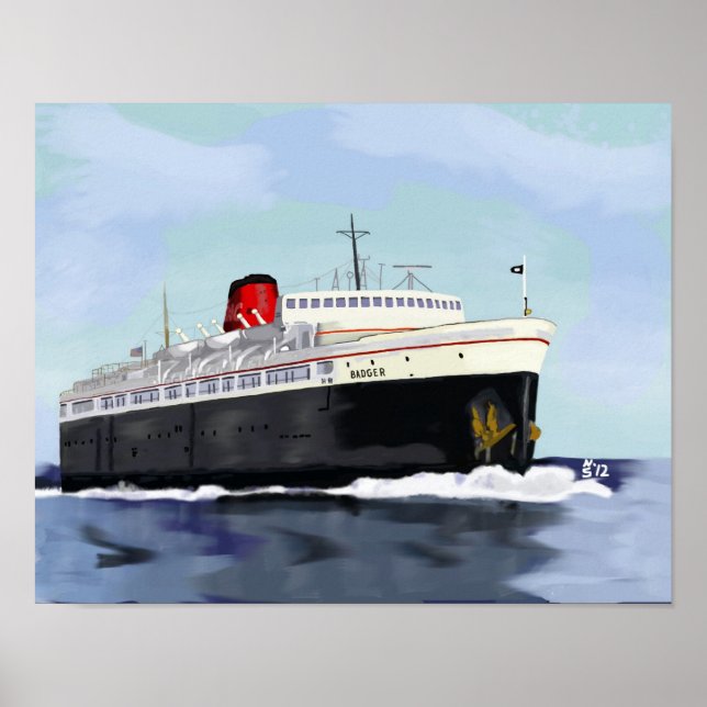 SS Badger Poster (Framsidan)
