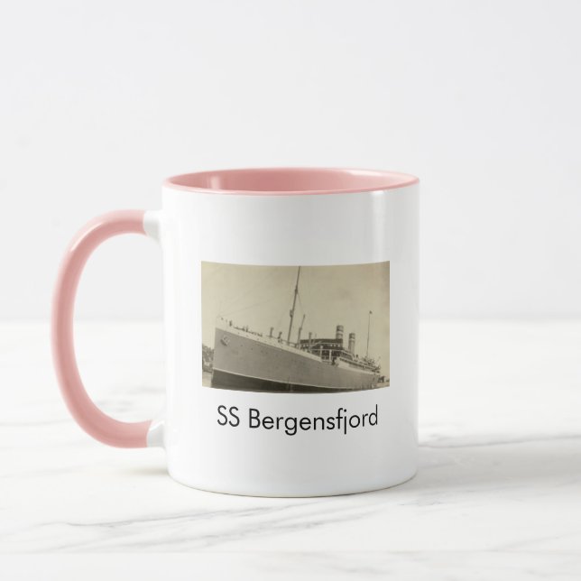 SS Bergensfjord Norsk Fartyg Kaffemugg (Vänster)