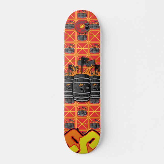 SS Bourbon Kung Mini Skateboard Bräda 18,5 Cm (Framsida)