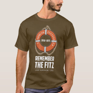 SS Edmund Fitzgerald Sjö Superior Järn Ore Detroi T Shirt