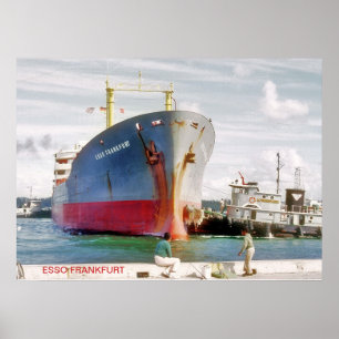 SS ESSO FRANKFURT POSTER