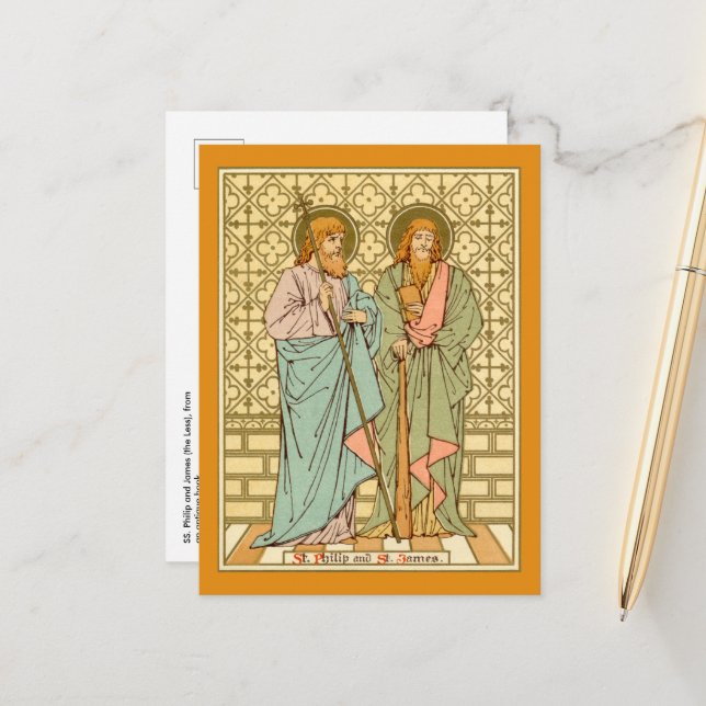 SS. Filip & Jakob den mindre (RLS 15) Vykort (Fram/Back In Situ)