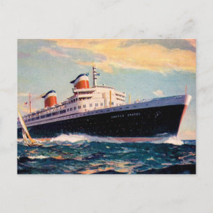 ss Förenade Stater i havet Vykort