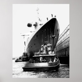 SS Frankrike i Boston Poster