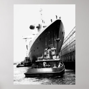 SS Frankrike i Boston Poster