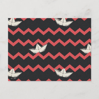 SS Georgie-båt Chevron-mönster Vykort