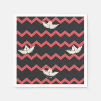 SS Georgie Boat Chevron Mönster Pappersservett