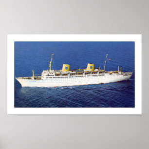 SS Gripsholm på havet Poster