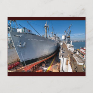 SS Jeremiah O'Brien Liberty Frakt vid Dry Dock Vykort