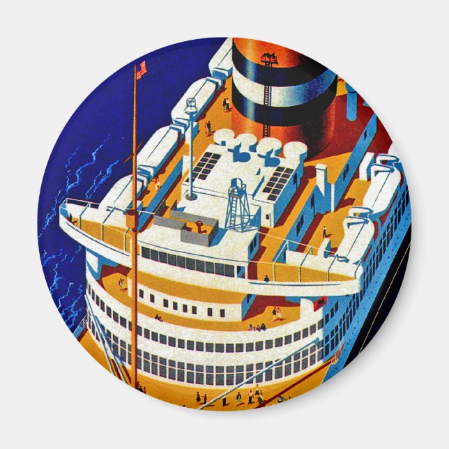 SS Nieuw Amsterdam Magnet (Framsidan)